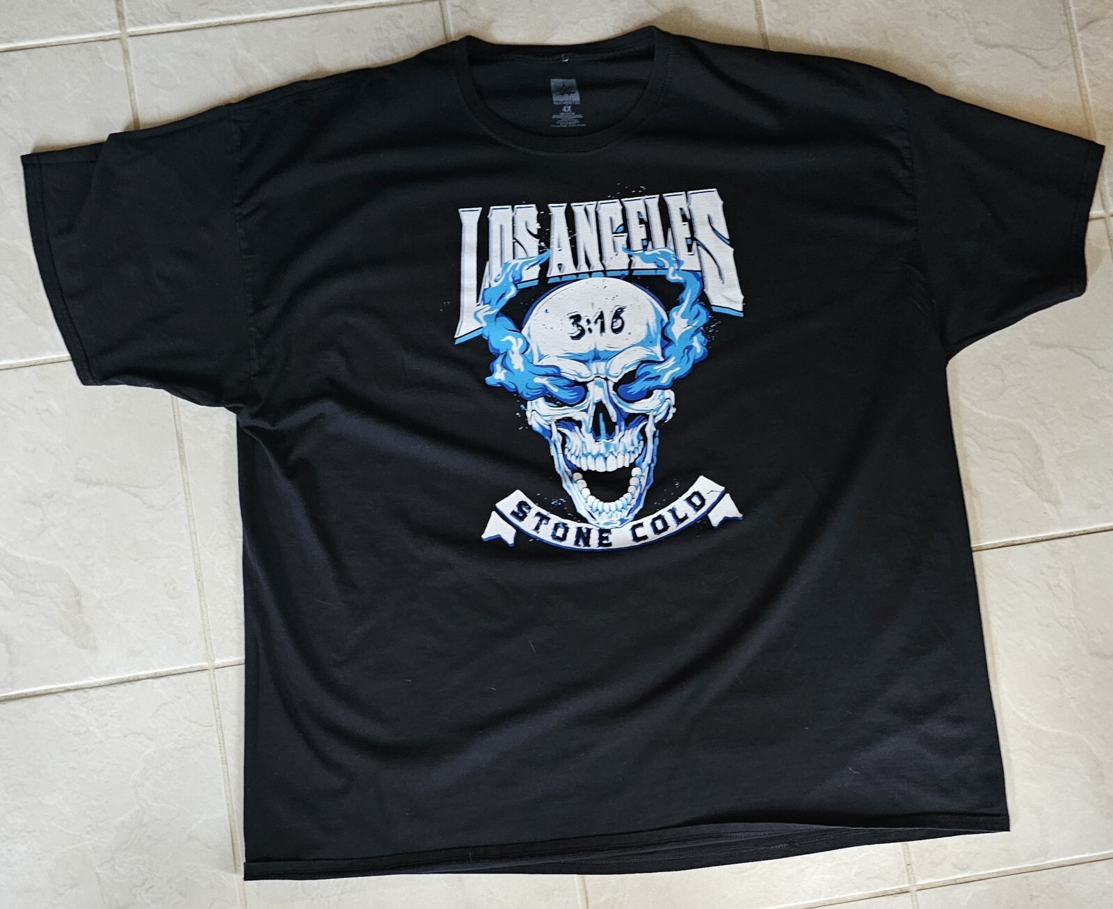 WWF Stone Cold Steve Austin T-Shirt 3:16 Hell Yeah! XXXXL 4X Los Angeles Rare