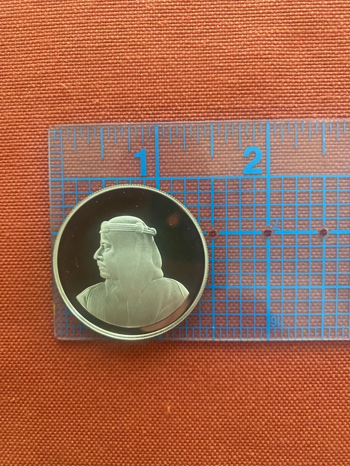 Moneda de plata Gacela WWF de Bahrein de 5 dinares 1986 a prueba, en caja con certificado de autenticidad, envío gratuito Foto 3 de 4