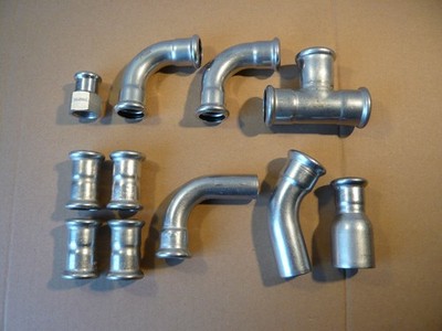 Pressfittings Edelstahl 18 22 28 35 M Kontur Profil RM Inox Press