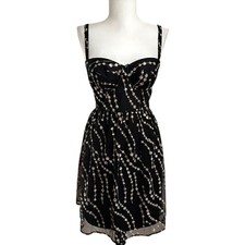 Y2K Moda International Corset Mini Dress 6 Sparkle Fairy Grunge Whimsigoth Vtg