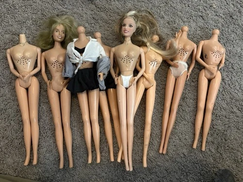 Lot Of 8 Yaboom Singing Britney Spears Doll Bodies Oops Baby Vintage Lot Barbie