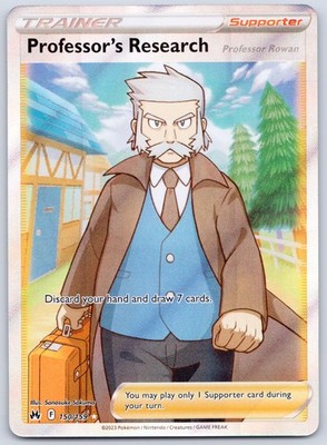 Professor's Research (Full Art) 150/159 (NM) - Crown Zenith - Pokemon TCG