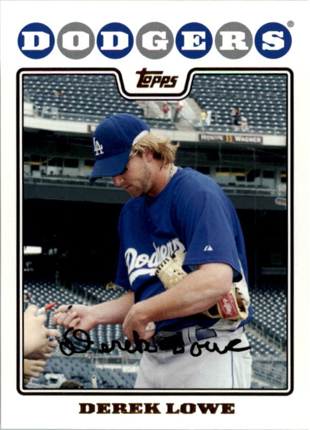 2008 Topps Gold Foil #415 Derek Lowe - BB