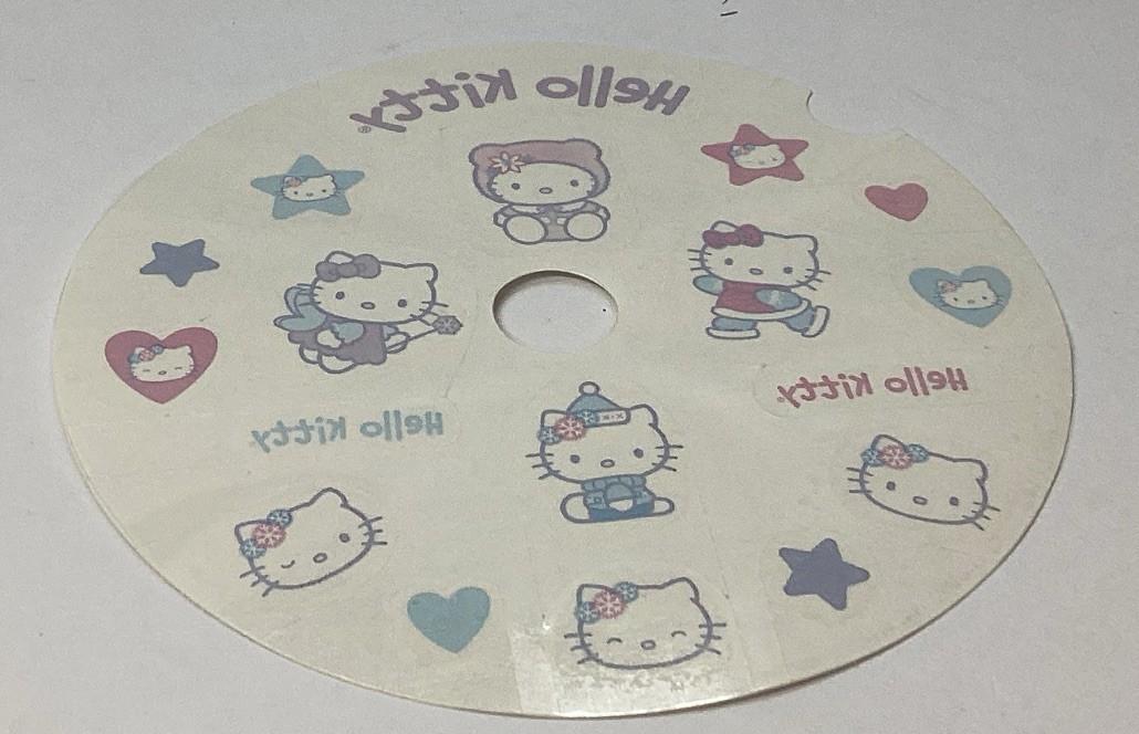 McDonald’s hello Kitty CD holder happy meal  Toy body art tattoos 2002 Sanrio