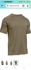 NWT Under Armour Men's Size M T-Shirt UA Tactical Tech Short Sleeve Athletic Tee