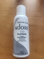 Adore by Creative Image Semi Permanent Hair Color 4FL OZ  150 PLATINUM. 3 Pack