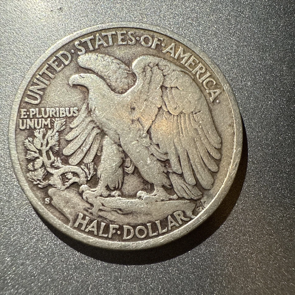  1943S Silver Walking Liberty Half Dollar  - Image 2 of 4