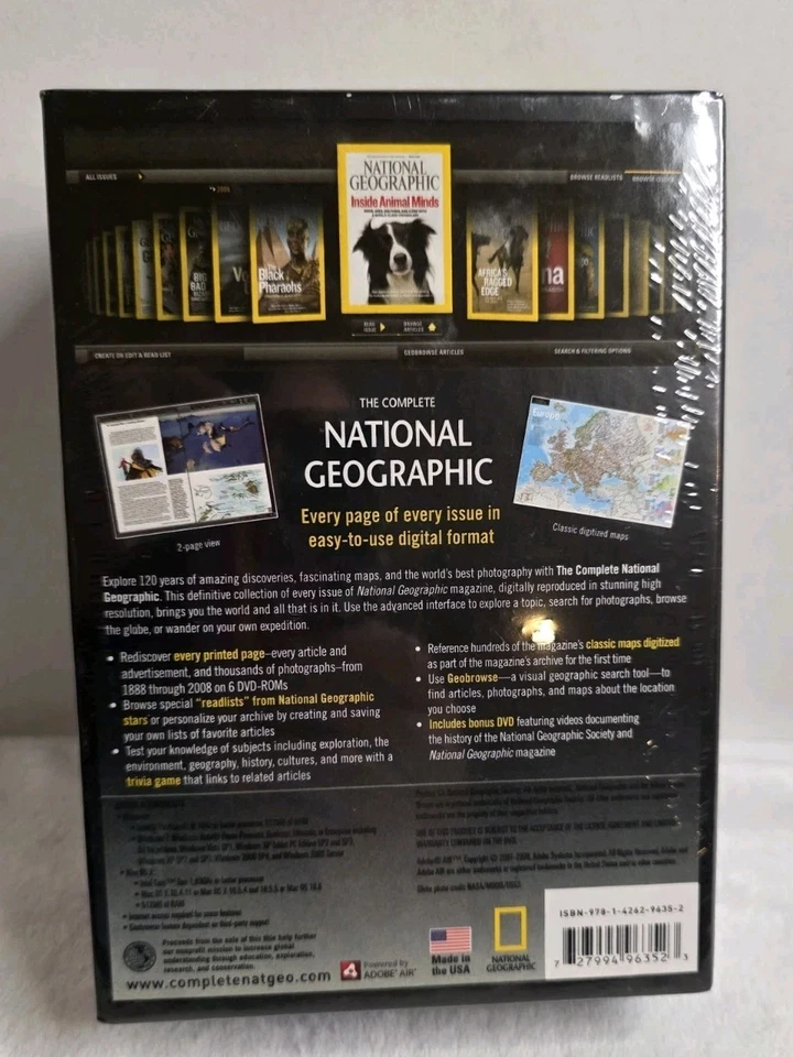 THE COMPLETE NATIONAL GEOGRAPHIC 6 DVD/CD ROM SET NEW SEALED - Image 3 of 4