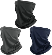 Neck Gaiter Elastic Face Mask Breathable UV Protection Scarf for Running Cycling