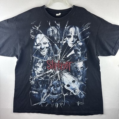 RARE Vintage Slipknot T-Shirt Men's 2xl All Over Print Shattered
