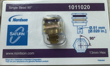 New Nordson Saturn Nozzle 1011020 Single Bead 90  Glue Nozzle .51mm.020in