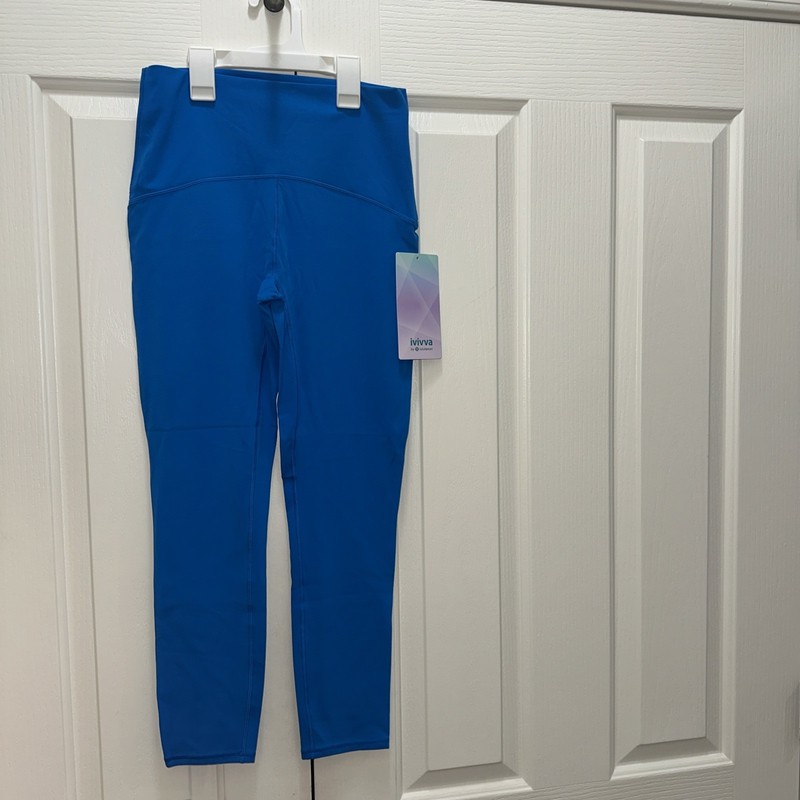 NEW Ivivva by Lululemon Girls Active Leggings Blue Athletic Pants Size 14