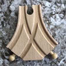Thomas Wooden Railway  Brio Compatible 2-Way Curved Switch Track Piece