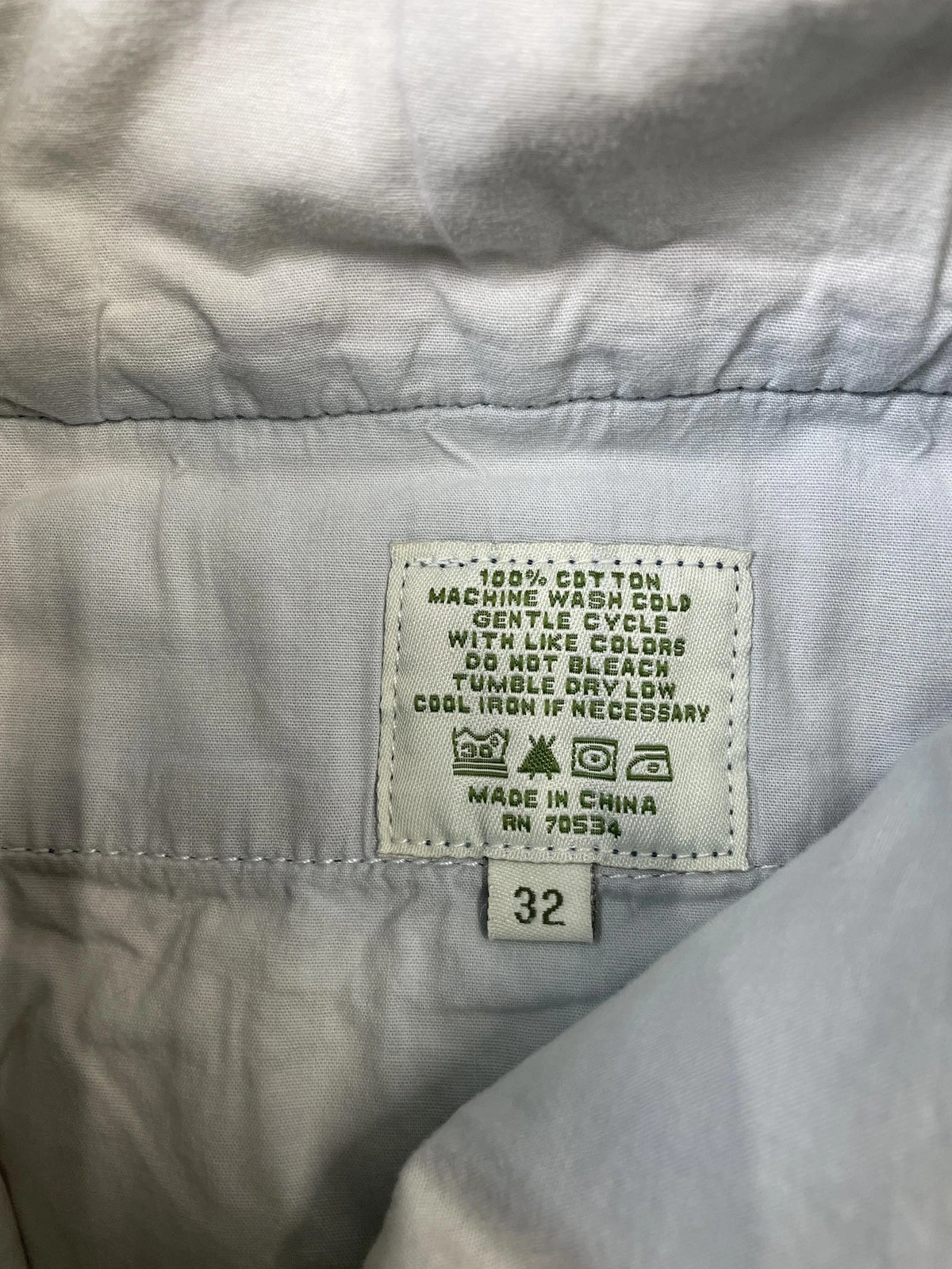 Orvis Pants Mens 32 Blue Denim Chino Zip Fly Welt Pockets Death Valley Dn - product detail image 8