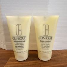 2x Clinique Deep Comfort Hand and Cuticle Cream 2.5oz  2  5oz total