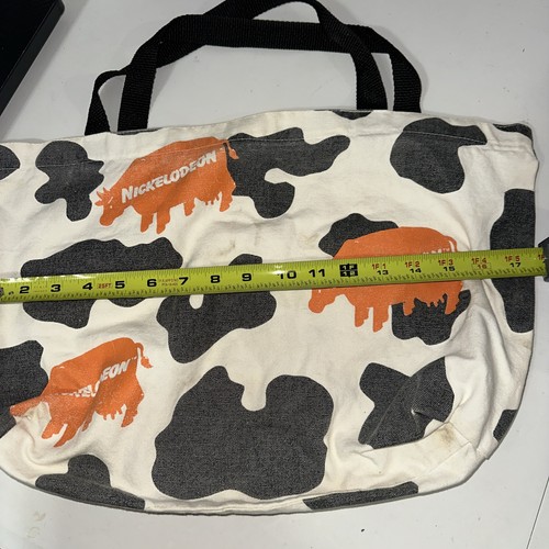 SELTEN RARITÄT VTG 2000er 90er Nickelodeon Channel Tote Werbetasche Cow Splat H-1 - Bild 5 von 11