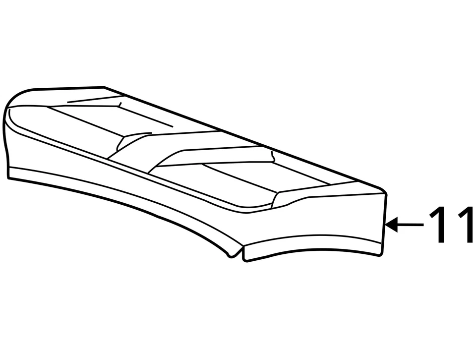 SE ADAPTA A PONTIAC G5 2007-2008 FUNDA ASM R ASIENTO COJÍN *EBO 15890695 - NUEVO OEM Foto 3 de 3