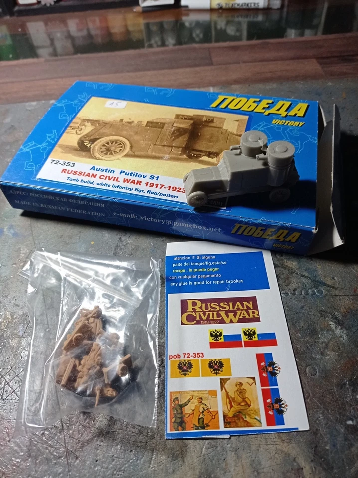 AUSTIN PULITOV S1 WHITE ARMY 72-353 SCALA 1/72 - Immagine 3 di 3