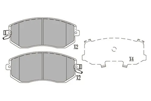 Fits KAVO KBP-8025 COFFEE PARTS BRAKE PAD ⭐UK Stock⭐ - Image 2