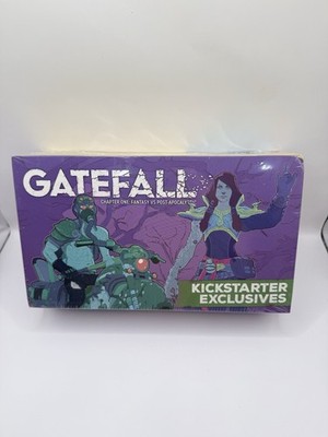 Gatefall Board Game Fantasy VS Post Apocalyptic Kickstarter Exclusive New Expan.