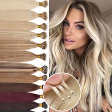 Rings Beads Russian Nano Ring Remy Human Hair Extensions 16 18 20 22 in US Stock