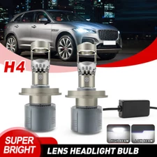 Pair H4 9003 Mini Bi-LED Projector Lens Headlights Retrofit Motor&Car LHD 200W