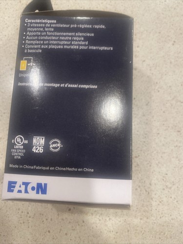 EATON Rotary Fan Control Switch RFS15-white - Picture 6 of 8