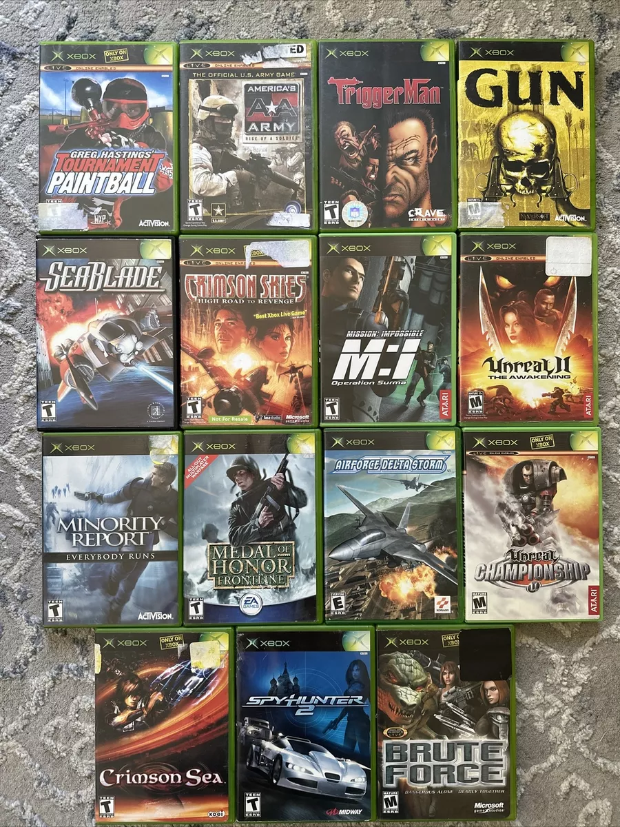 15 Original Xbox Games Action Shooter Adventure Gun Unreal Lot Wholesale Bulk eBay