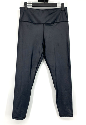 Zyia Active 7/8 Leggings Womens Size 12 Black Coated High Rise Compressive - Picture 4 of 12