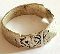 EXTREMELY ANCIENT SILVERED RING ROMAN RARE LEGIONARY ARTIFACT AUTHENTIC