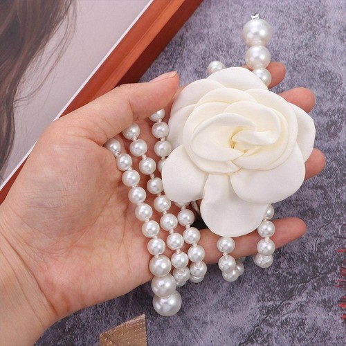 All-match Pearl Waist Chain Belly Belt Korean Waistband Ladies/Girls - Picture 9 of 12