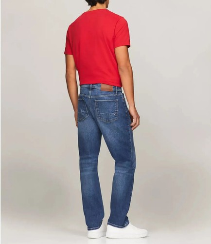 NWT Tommy Hilfiger Men's Dark Wash Relaxed Fit Straight Leg Jeans Denim Pants - Picture 16 of 17