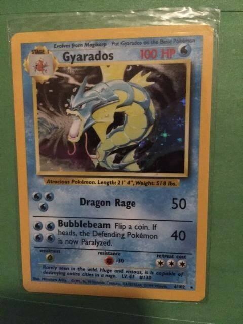 holographic gyarados pokemon card value Amazon.com: Pokemon - Gyarados ex 225/198 - Scarlet & Violet - Ultra Rare main image 1
