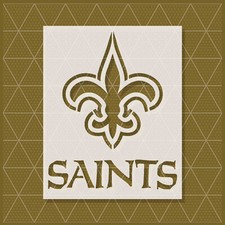New Orleans Saints Stencil   Football Team, Sports Fan Art, Craft, Wall Decor