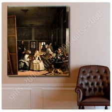 Las Meninas Maids Of Honour by Diego Velazquez | Ready to Hang Canvas | Wall art