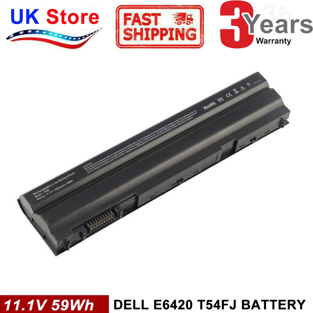 Laptop Battery For Dell Latitude E6440 E5420 E6430 T54FJ M5Y0X E6420 E6520 New C