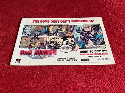 PAD61 TWO PAGE ADVERT 6X18 FEAR EFFECT 2 : PLAYSTATION