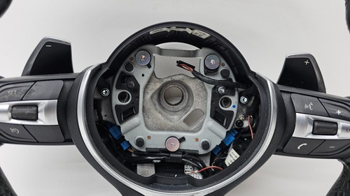 12-18 BMW F06 F12 F13 640i M Sport Steering Wheel Black Leather W/ Shifters OEM - Picture 7 of 12