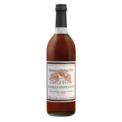 Vanilla Hazelnut Syrup 25.4 Fl Oz for Coffee Cocktails and Cooking