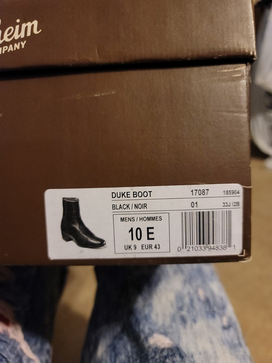 Florsheim Black All Leather Side Zip Ankle Beatle Boots  display picture 1