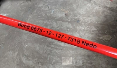 3 x 2 m Bundeswehr Vermessungsstab Nedo NEU Fluchtstab Messpflock in Tragetasche