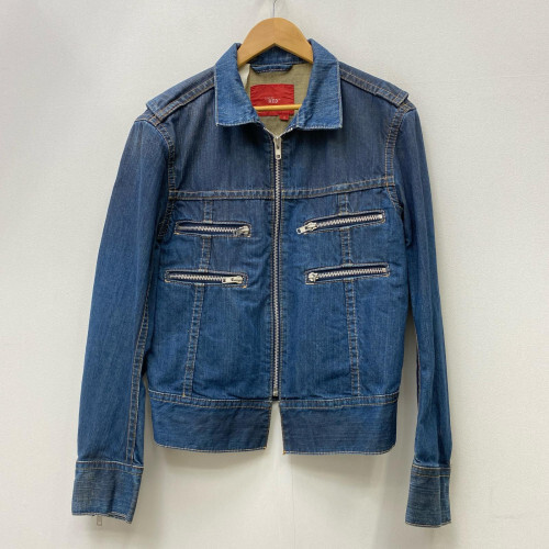 Levi's RED zip denim jacket denim indigo size: M [Used VG Levi's RED zip denim jacket denim indigo size: M [Used VG