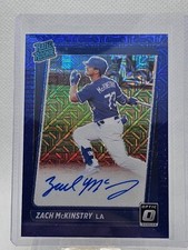 2021 Panini Donruss Optic Baseball Zach McKinstry Blue Mojo Prizm Auto /99 RR