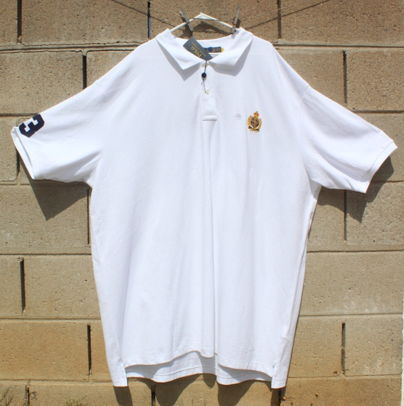 Polo Ralph Lauren shirt top 4xlt 5xlt 5x big tall white blue OFFER new