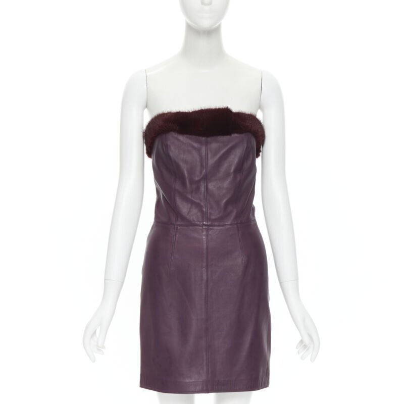 Carmen Faux Leather Strapless Mini Dress Carmen Faux Leather Strapless Mini Dress