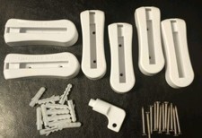 6 Mini Disappearing ABS Bracket Screw Mount U...