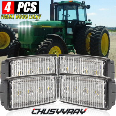 4pcs LED Hood Light FOR John Deere 55 Series: 4055, 4255, 4455, 4555, 4755, 4955