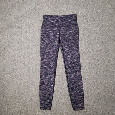 Gap Fit Leggings Womens Small Space Dye Full Length Activewear Navy Multicolor 