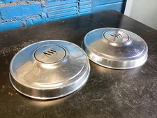 2 1971-85 Buick Skylark Regal Polished Aluminum Dog Dish Poverty Hubcaps 10 12 2 1971-85 Buick Skylark Regal Polished Aluminum Dog Dish Poverty Hubcaps 10 12