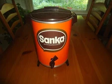 Vintage Sanka Coffee Pot Percolator West Bend Advertising Promotional Decaf Can